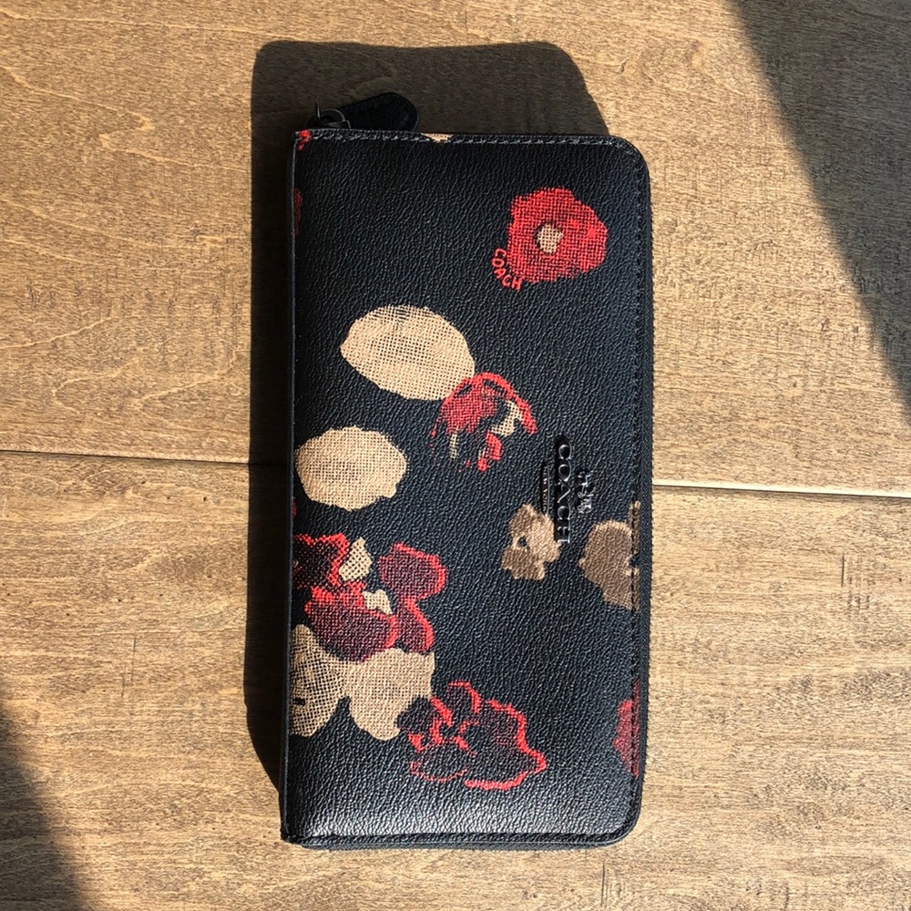 Coach coated canvas wallet